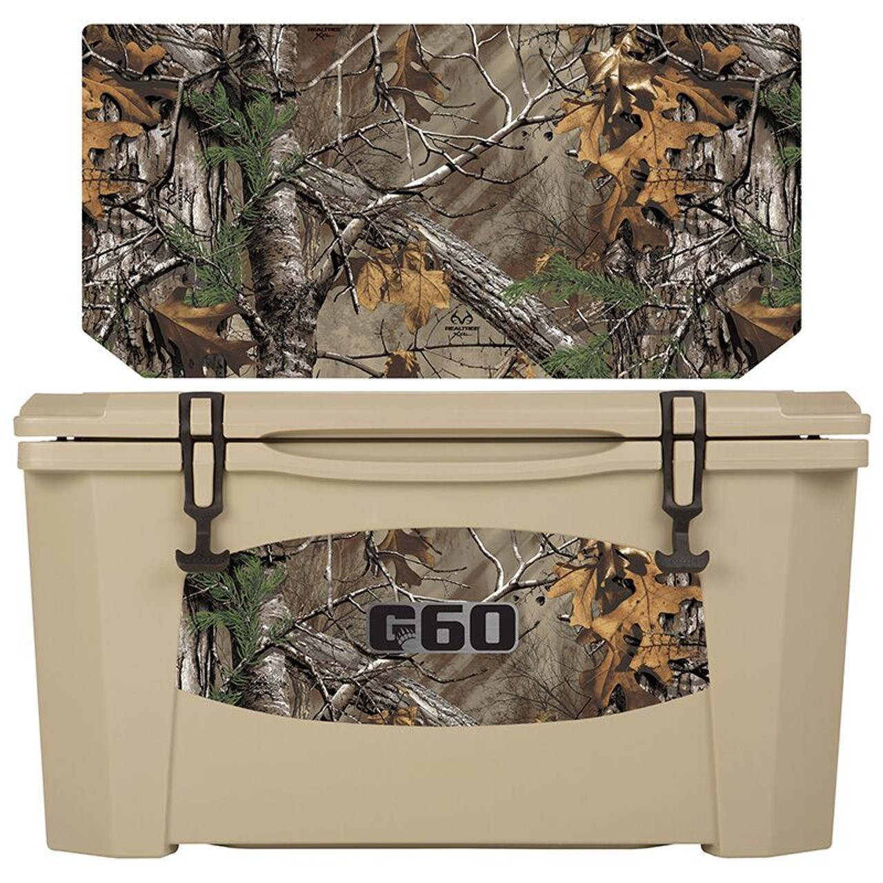 Grizzly Coolers 60 Quart Rotomolded Cooler, Tan Real Tree Xtra