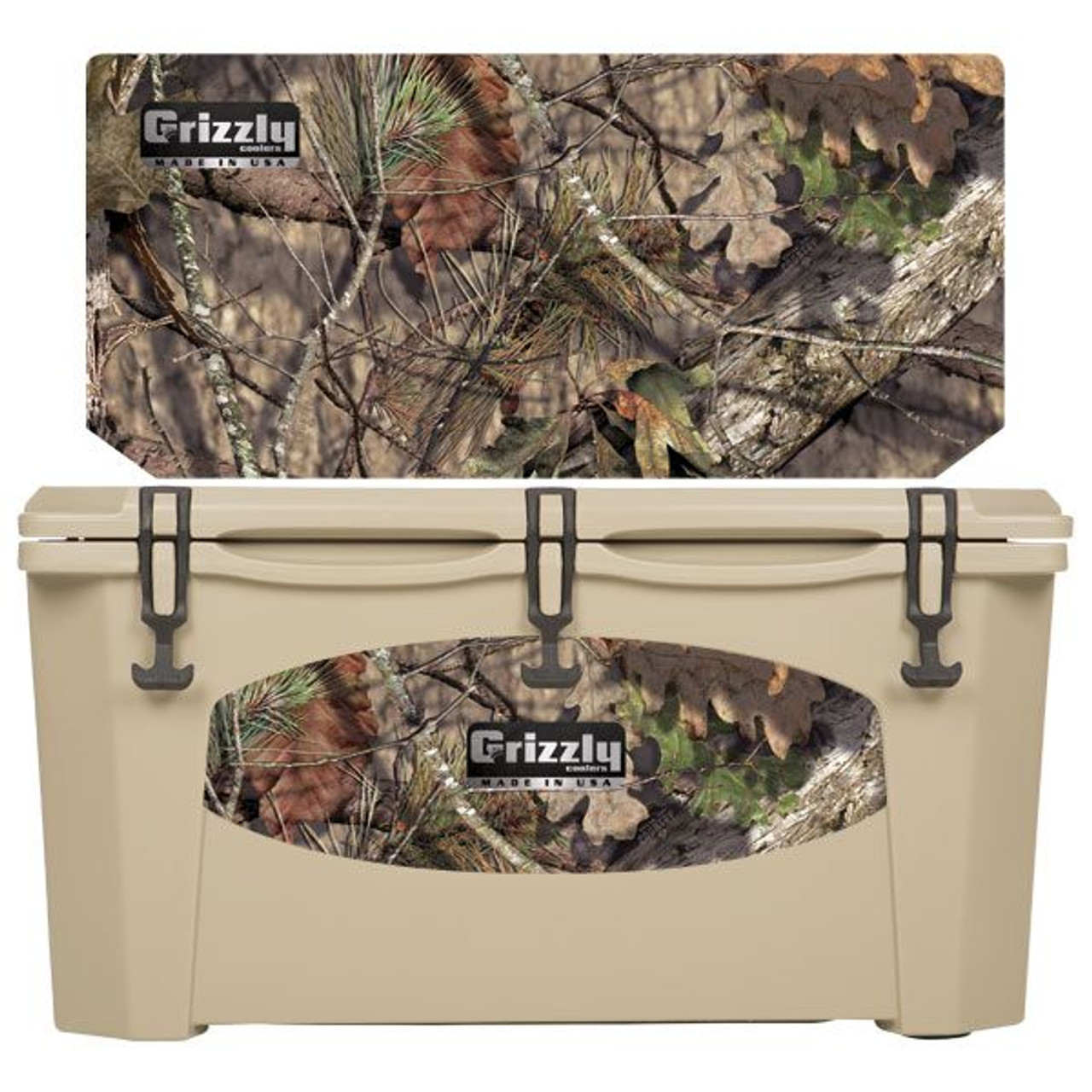 Grizzly Coolers 75 Quart Rotomolded Cooler, Tan Mossy Oak Breakup