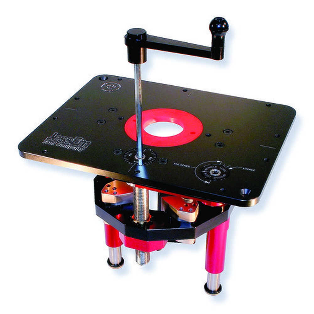 JessEm 02121 Mast-R-Lift II Router Lift with 8-1/4 x 11-3/4 Opening for Smaller Non-Jessem Tables