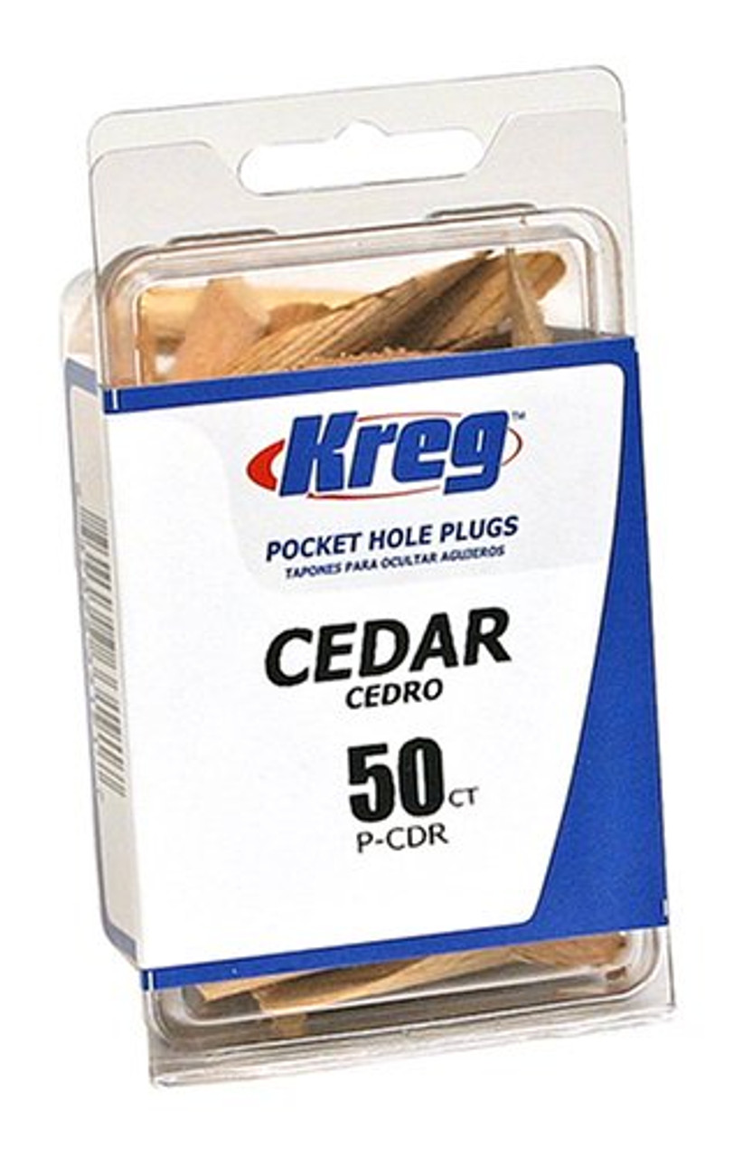 Kreg P-CDR Solid Wood Pocket Hole Plugs, Cedar, 50-Pack