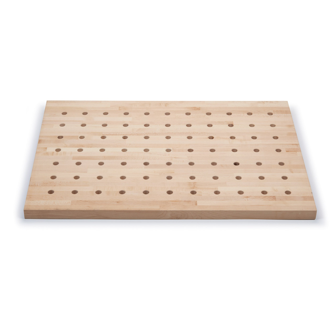 Armor Tools Hard Maple Butcher Block Dog Hole Table Top, 36x25-Inches