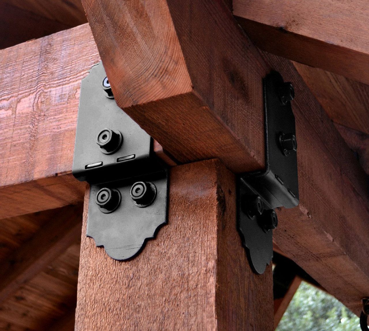 OZCO 6'' Laredo Sunset Post to Beam Hardware / Ornamental Wood Ties