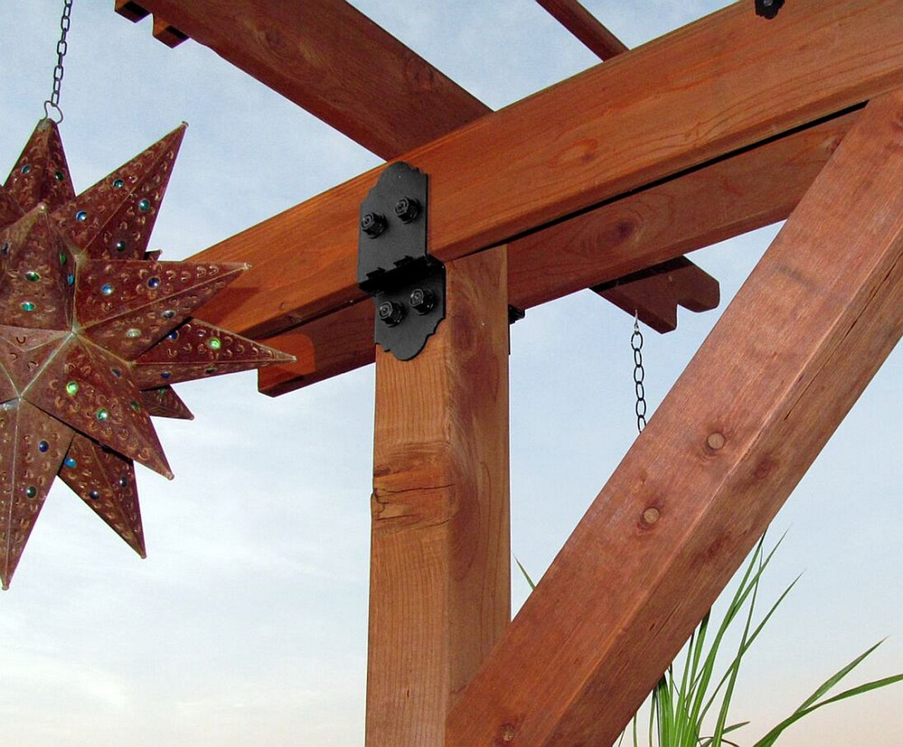 OZCO Building Products Project #327 Kit -- 12x20 Vineyard Pergola in Laredo Sunset
