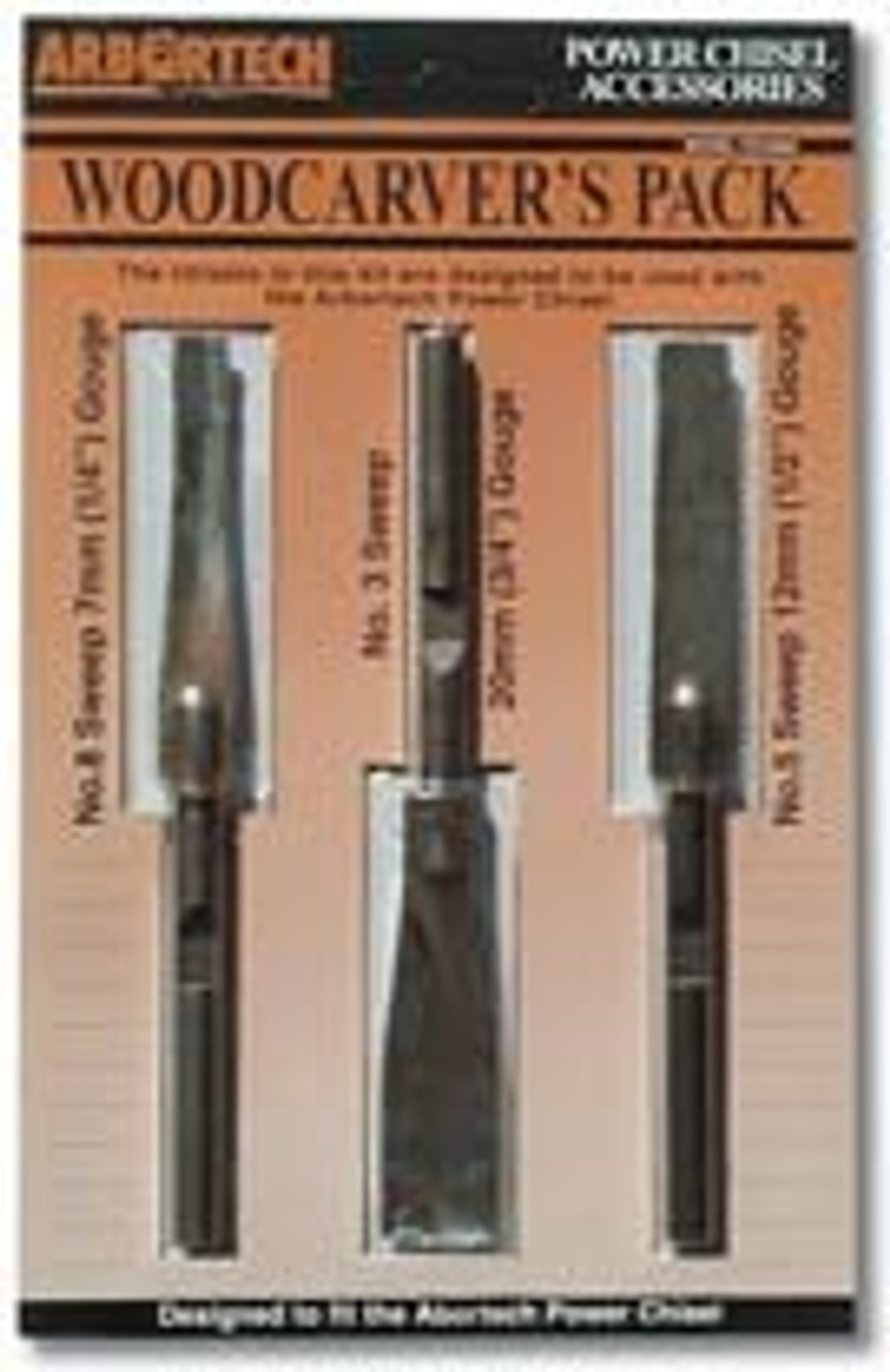 Arbortech  Power Chisel Woodcarver Accessories, Pack of 3