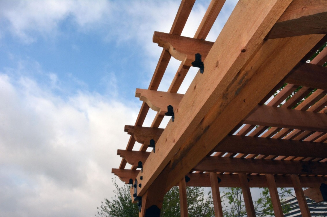 OZCO Ornamental Wood Ties 2" High Velocity Rafter Clips in Laredo Sunset