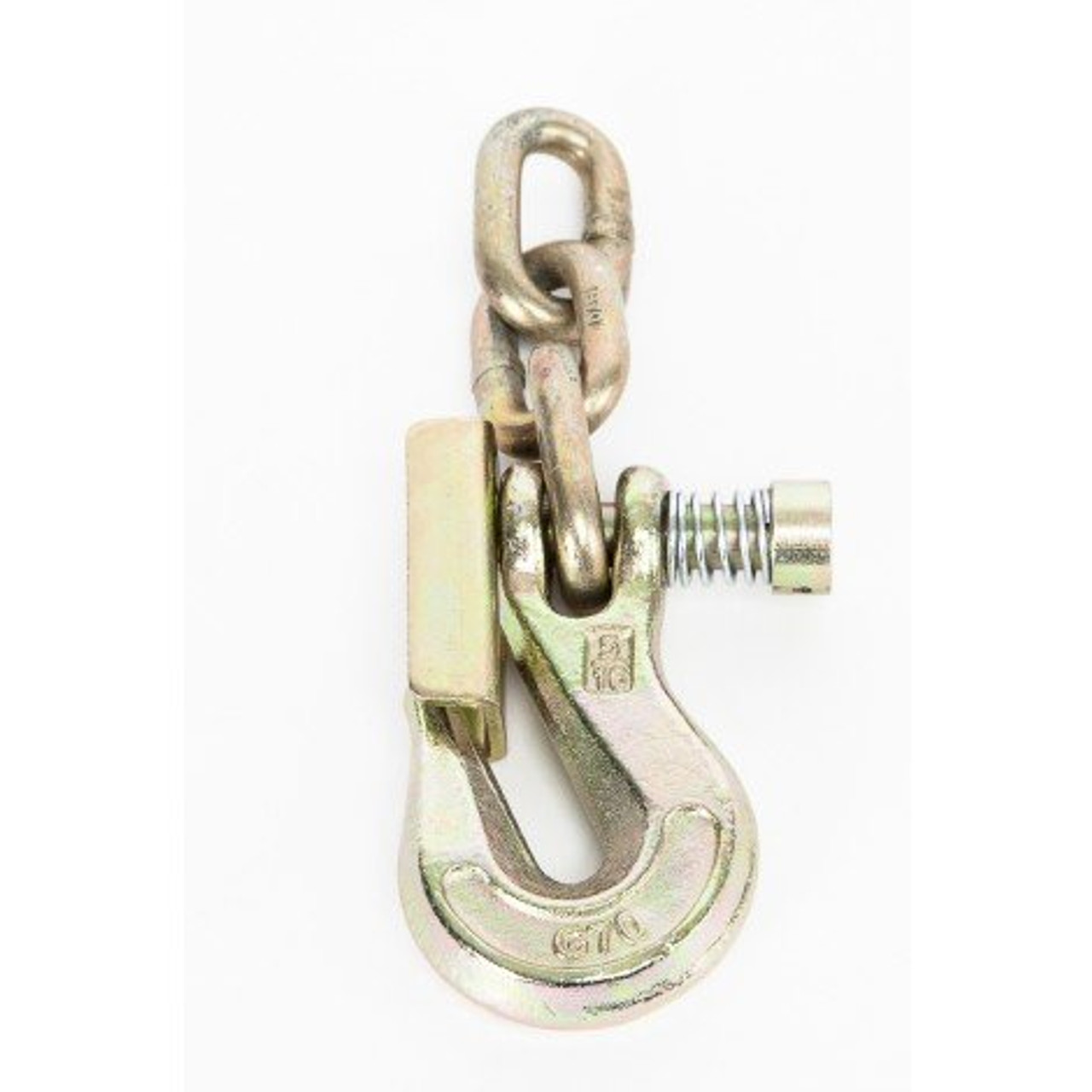 Portable Winch PCA-1282 Grab Hook with Latch & 3 Chain Link -- 7mm (5/16")