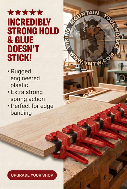 VMTW Band Clamp 6 pack for edge clamping, banding on shelving