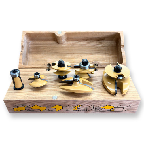 Sommerfeld 6pc Cabinetmaking Router Bit Woodworking Tool Set (01015, 02012,01002,01003 & 01004)