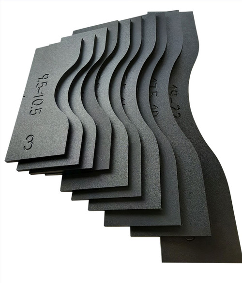 Sommerfeld's Matched pairs of Cathedral Arched Raised Panel Door Templates for Rail & Stile doors 9-1/2 to 22 inches wide