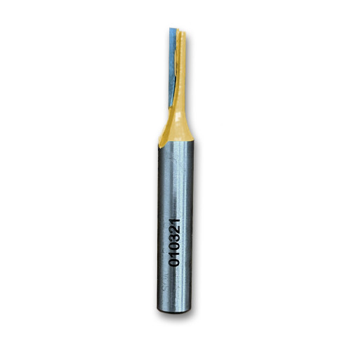 Straight Router Bit-Single Flute Woodworking Tool 1/8CD,1/2CL,2OL,1/4SH