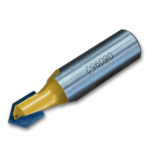 Sommerfeld V-Groove Rout Bit Woodworking Tool 90*CA,3/8CD,1/2CL,2-1/8OL,1/2SH