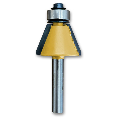 Sommerfeld Chamfer Router Bit Tool w/Bearing 22.5CA,1CD,21/32CL,2-1/4OL,1/4SH