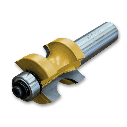 Sommerfeld Bull Nose w/Bearing Router Bit Woodworking Tool 1/4CR,1CD,1CL,2-15/16OL,1/2SH