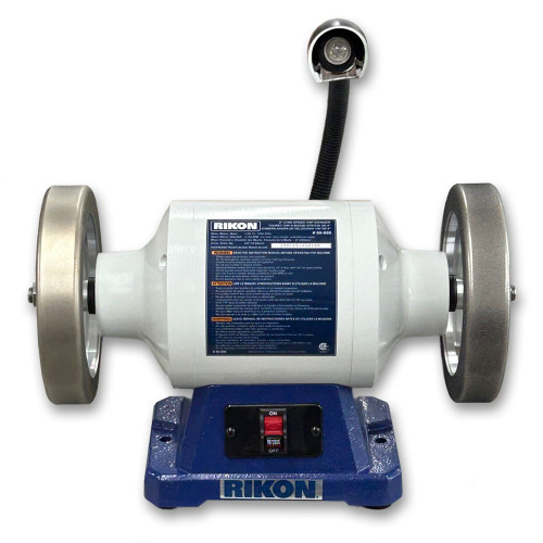 VMTW 180 + 600 grit 8 inch CBN Grinding Wheels on a RIKON Power Tools 80-808M 1 HP  Slow Speed Bench Grinder