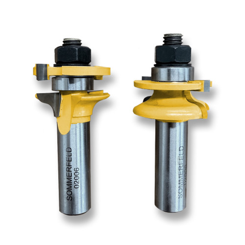 Sommerfeld Junior Rail & Style Pattern/Cope Router Bit Set Woodworking Tool