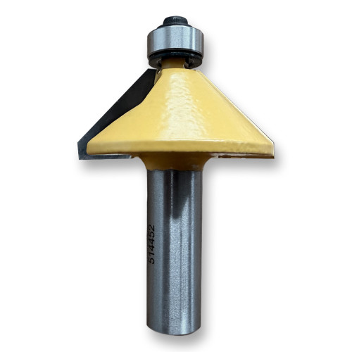 Sommerfeld Chamfer Router Bit Woodworking Tool w/Bearing 45CA.1-3/4CD,29/32CL,2-3/4OL,1/2SH