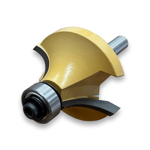 Sommerfeld Roundover Router Bit Woodworking Tool w/Bearing1/2CR,1 1/2CD,3/4CL,2 7/16OL,1/4SH