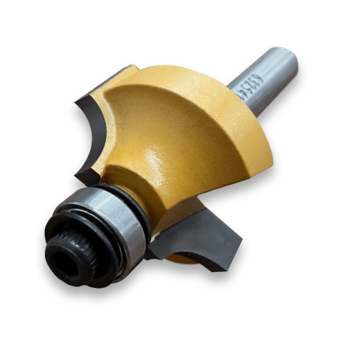 Sommerfeld Beading Router Bit Woodworking Tool w/Bearing 1/4CR,1CD,17/32CL,2-1/4OL,1/4SH