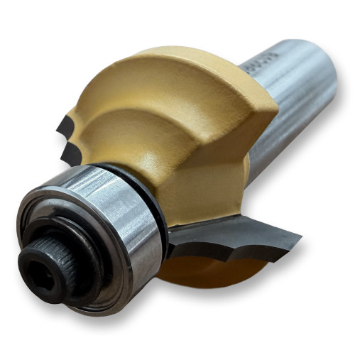 Sommerfeld Double Roundover Router Bit Woodworking Tool w/Bearing 5/32CR,1-1/8CD,1/2CL,2-1/4OL,1/2SH