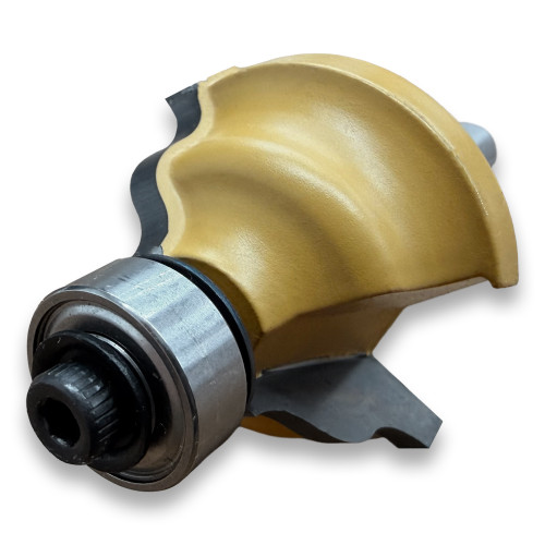 Sommerfeld Wavy Edge Router Bit Woodworking Tool w/Bearing 5/32CR,1-1/4CD,11/16CL,2-1/4OL,1/4SH
