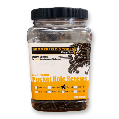 Sommerfeld #6 Pan/Fil Hd-1-1/4F500ct Screws