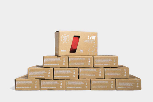 PlayWood Connector for Tool-Free Furniture & Storage Assembly 90-Deg Red 12PK