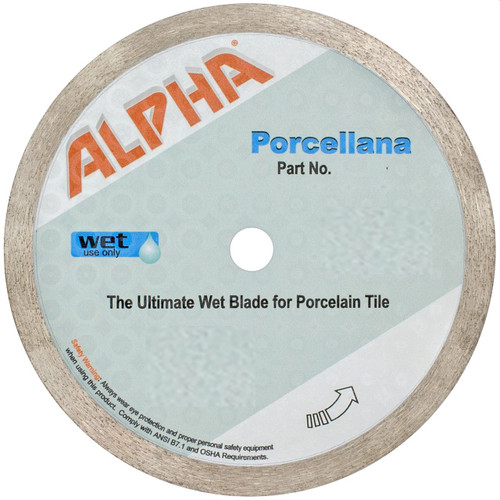 ALPHA Porcellana Wet Blade for Porcelain Marble Granite Tile (PT04A+ 4-3/8")