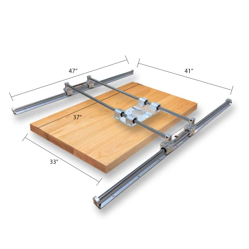 Natural Edge Slab Flattening Router Sled kit. Mill end grain cutting boards-wood slabs and epoxy pours with your router and the VMTW rail jig 30*48 nominal size for a slab up to 35.5*30