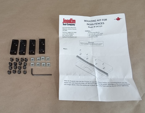 JessEm 04310 INCRA Fence Mounting Kit for Clear-Cut TS Stock Guides