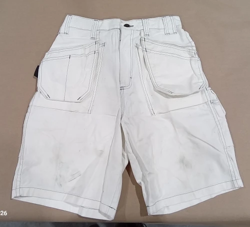Blaklader 1634 100% Cotton White Painter-Style Work Shorts