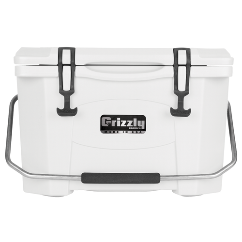 Grizzly Coolers 20 Quart Rotomolded Cooler, White