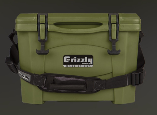 Grizzly Coolers 15 Quart Rotomolded Cooler, OD Green