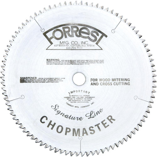 Forrest Chopmaster Signature Line 12" 90 Tooth Chop and Miter Saw Blade
