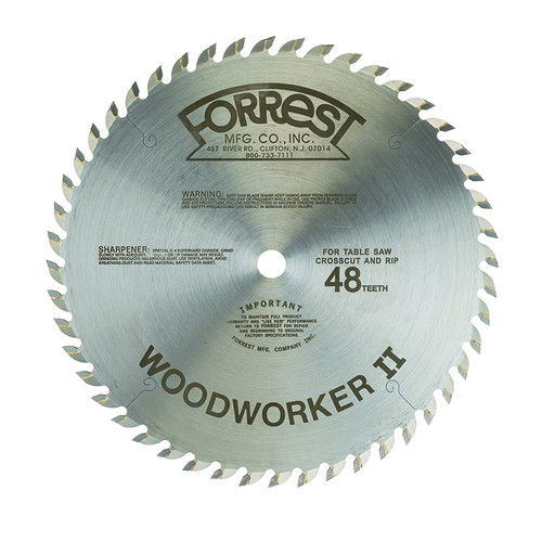 Forrest Woodworker II 10" 48 Tooth Premium Saw Blade