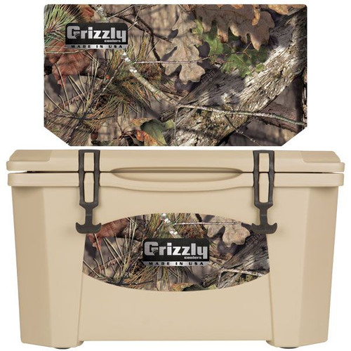 Grizzly Coolers 40 Quart Rotomolded Cooler, Tan Mossy Oak Breakup