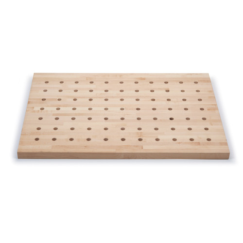 Armor Tools Hard Maple Butcher Block Dog Hole Table Top, 36x25-Inches