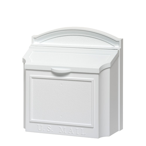 Whitehall Wall Mounted Locking Security Mailbox in White