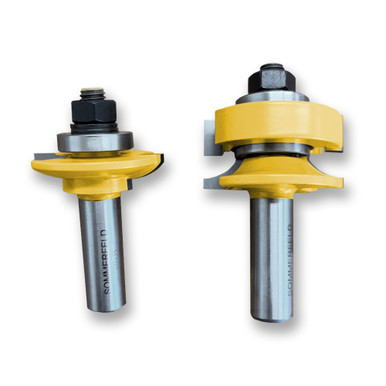 Wine Glass Base Router Bit Sommerfeld Roundover Glass Rail & Stile Router Bit Woodworking Tool Set ...