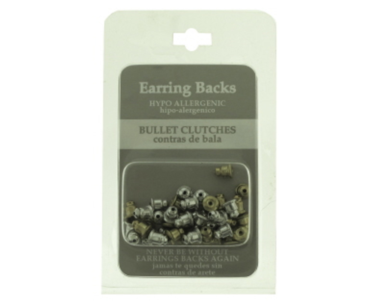 Hypoallergenic Earring Findings, Bullet Clutch Earring Backs