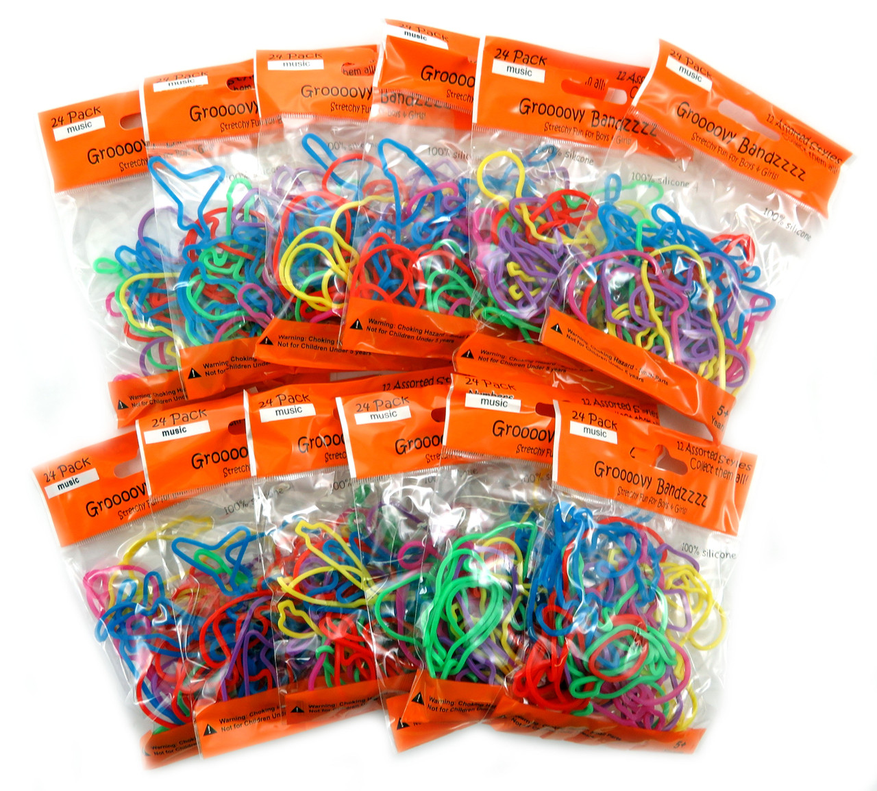 Silly Bandz Rubber Bands - Zoo Shapes 24-Pack 