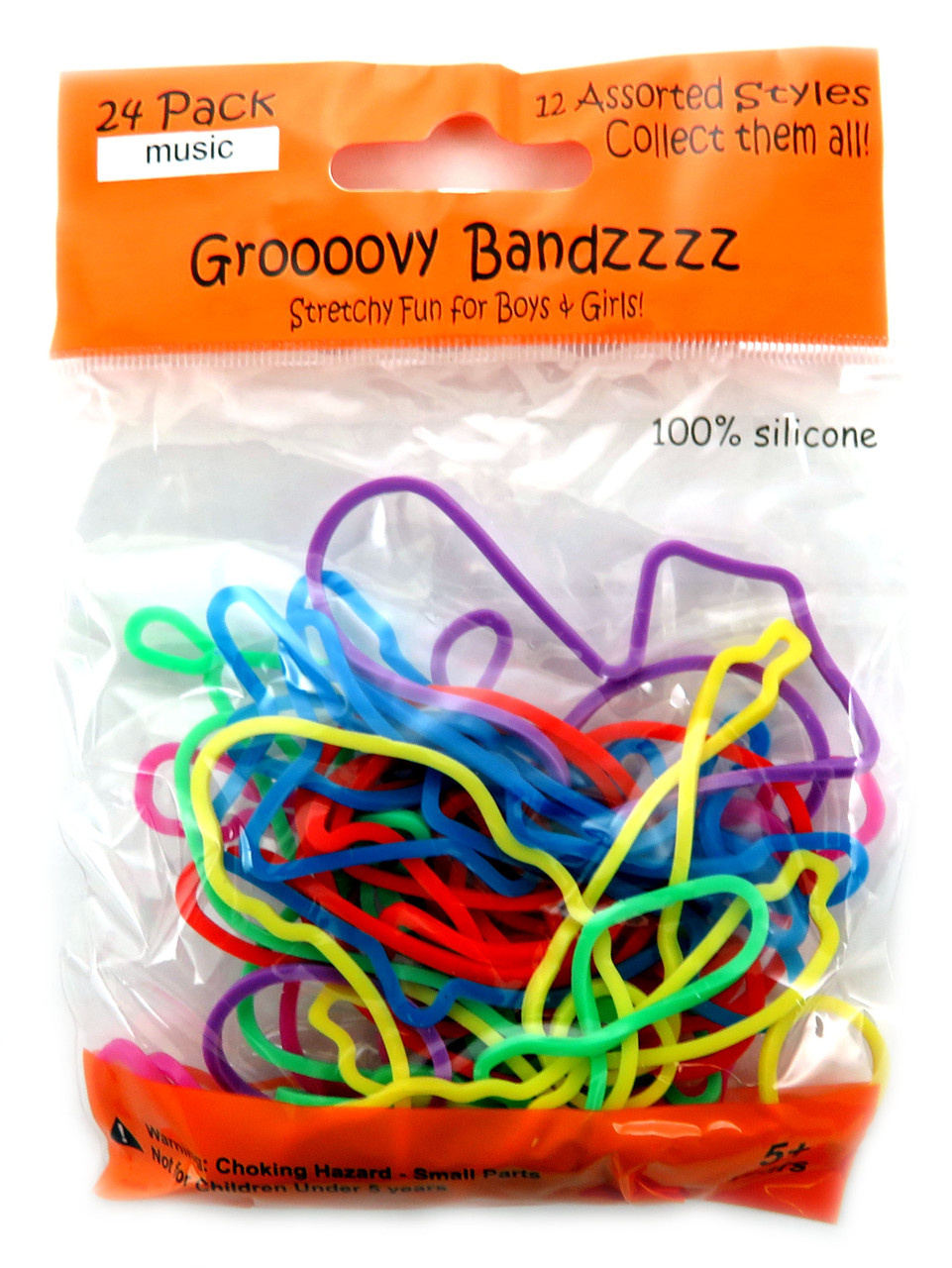 Silly Bandz - Rubber Bracelets - Art Fest Shapes - Pack of 24 - Assorted 