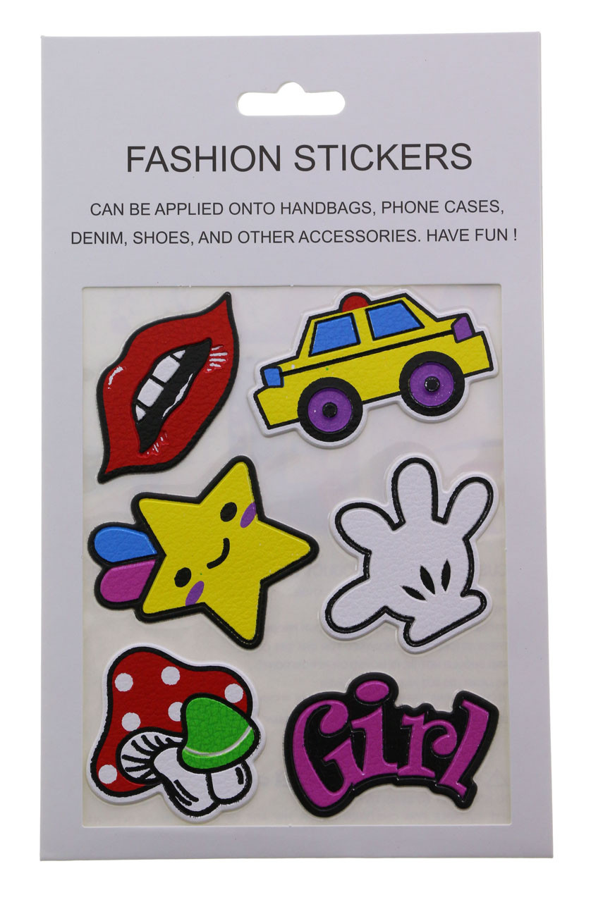 Fashion Puff Stickers Lips Car Star Hand Mushroom & Girl APLKSTKR3295 -  Wholesale Jewelry & Accessories