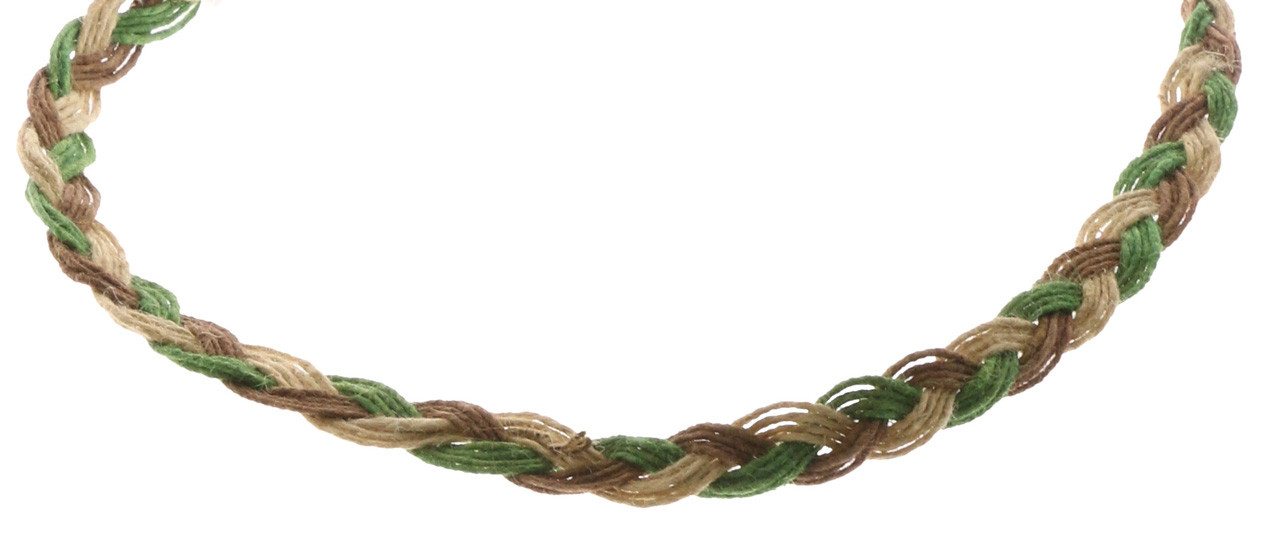 Two-Tone Hemp Cord Woven Helix Fashion Necklace Multicolor - BCH36 -  Wholesale Jewelry & Accessories