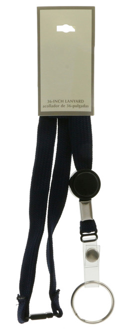 Lanyard with split-ring key chain and snap for ID card KEKC82A