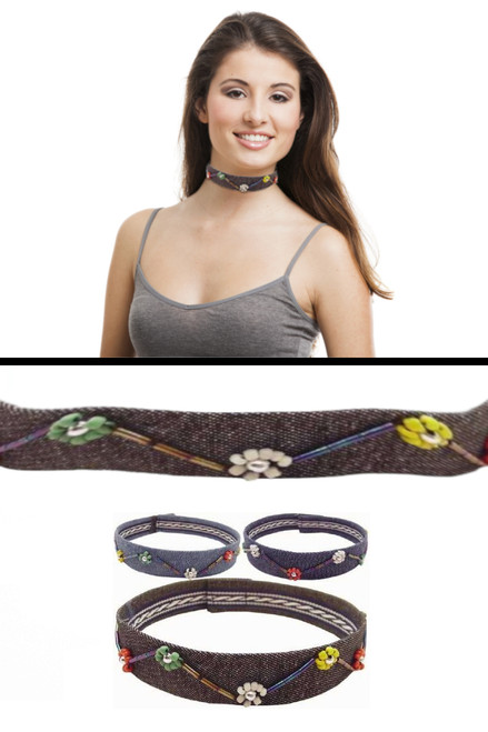 DENIM NECKLACE N506 DENIM NECKLACE N506