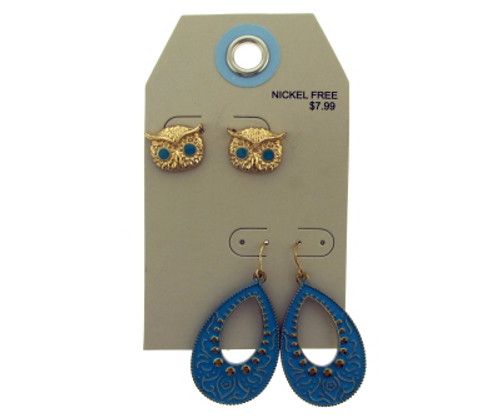 Multiple gold tone earrings GRMT25