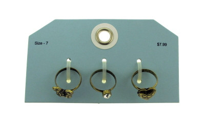 Multiple antique style gold tone rings set GRMT32