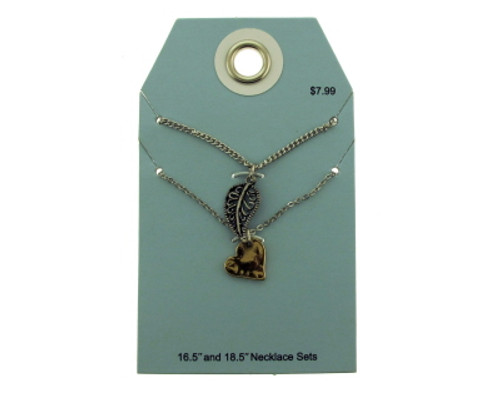 Multiple silver tone necklaces GRMT46 Multiple silver tone necklaces GRMT46