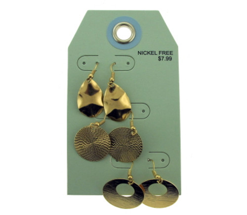 Multiple gold tone dangle earrings GRMT48 Multiple gold tone dangle earrings GRMT48