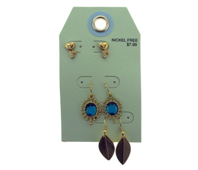 Multiple gold tone stud and dangle earrings GRMT56